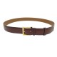 CEINTURE JM WESTON DEMI JONC 105 EN CUIR MARRON + POCHON BROWN LEATHER BELT 450€