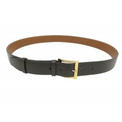 CEINTURE JM WESTON DEMI JONC 105 EN CUIR NOIR + POCHON BLACK LEATHER BELT 450€