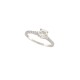 BAGUE DE BEERS SOLITAIRE CLASSIC FIANCAILLES T55 21 DIAMANTS 0.99CT RING 7450€