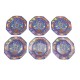 LOT 6 ASSIETTES DINER HERMES MARQUETERIE DE PIERRES D'ORIENT ET D'OCCIDENT 1600€