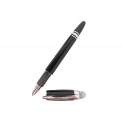 NEUF STYLO PLUME MONTBLANC STARWALKER PLATINUM MB8482 NOIR FOUNTAIN PEN NEW 605€