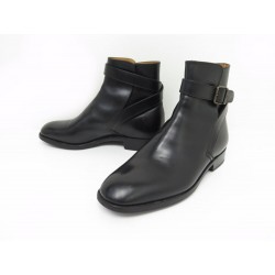 CHAUSSURES JM WESTON BOTTINES JODHPUR 722 7E 41 41.5 CUIR NOIR EMBAUCHOIRS 1220€