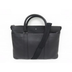 NEUF PORTE DOCUMENTS MONTBLANC 118731 SACOCHE NOIR BUSINESS BRIEFCASE BAG 950€