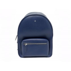 NEUF SAC A DOS MONTBLANC DOME EN CUIR SARTORIAL BLEU MARINE 116752 BACKPACK 879€