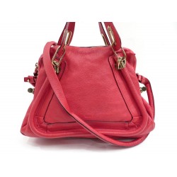 SAC A MAIN CHLOE PARATY CUIR ROUGE 