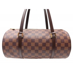 NEUF SAC A MAIN LOUIS VUITTON PAPILLON EN TOILE DAMIER EBENE CANVAS PURSE 895€