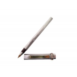 VINTAGE STYLO PLUME CARTIER TRINITY EN ARGENT MASSIF SILVER FOUNTAIN PEN 500€