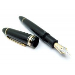 NEUF STYLO PLUME MONTBLANC MEISTERSTUCK 149 DORE RESINE NOIR FOUNTAIN PEN 765€