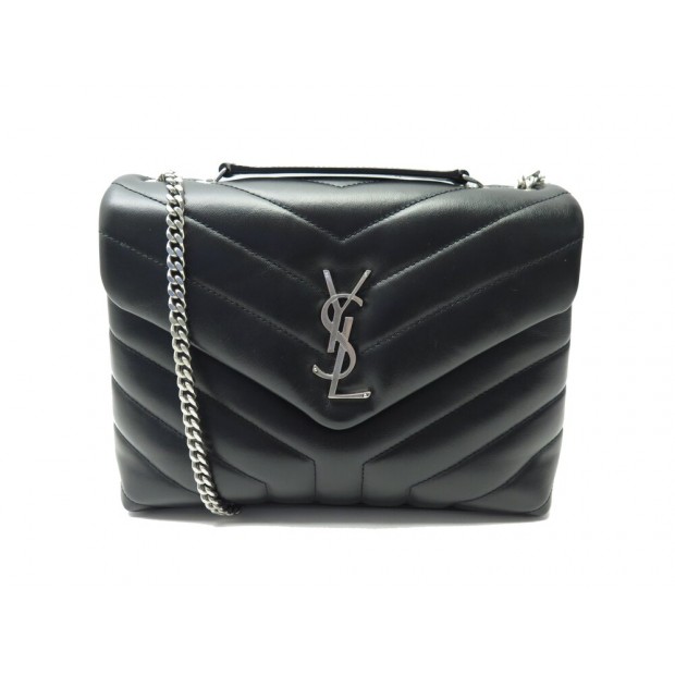 NEUF SAC A MAIN YVES SAINT LAURENT LOULOU SMALL 494699 NOIR MATELASSE BAG 2100€