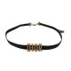 NEUF COLLIER RAS DU COU DIOR CHOKER LOGO METAL DORE 29-37 STEEL NECKLACE 690€