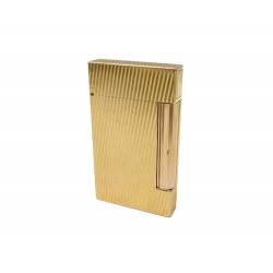 VINTAGE BRIQUET ST DUPONT INITIAL DIAGONALE 020831 METAL DORE GOLD LIGHTER 550€