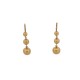 BOUCLES D'OREILLES CELINE PENDANTES DOT EN METAL DORE GOLD STEEL EARRINGS 400€