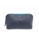 NEUF TROUSSE MONTBLANC MEISTERSTUCK SOFT GRAIN MY OFFICE MB124121 CUIR BLEU 255€