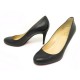 CHAUSSURES CHRISTIAN LOUBOUTIN ESCARPINS 37.5 EN CUIR NOIR COURT PUMP SHOES 695€