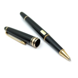 STYLO BILLE MONTBLANC MEISTERSTUCK CLASSIQUE EN RESINE NOIR BALLPOINT PEN 355€