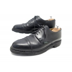 CHAUSSURES PARABOOT DERBY AZAY GRIFF 11 45 CUIR NOIR BLACK LEATHER SHOES 430€