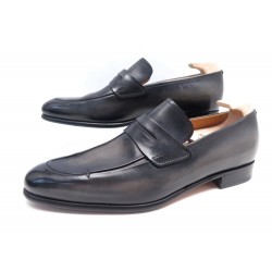 CHAUSSURES BERLUTI MOCASSINS 4641 GASPARD GALLET 7 41 CUIR PATINE LOAFERS 2125€