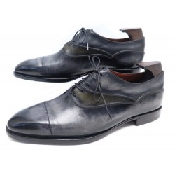 CHAUSSURES BERLUTI RICHELIEU BOUT DROIT 8 42 CUIR PATINE EMBAUCHOIR SHOES 2230€