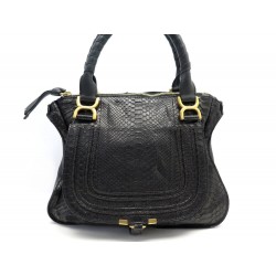 NEUF SAC A MAIN CHLOE MARCIE MEDIUM CUIR PYTHON LEATHER PURSE HAND BAG 2600€