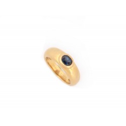 VINTAGE BAGUE CHAUMET JONC EN OR JAUNE 18K ET SAPHIR T 49 SAPPHIRE GOLDEN RING