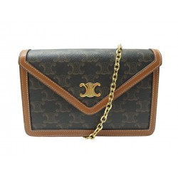 NEUF SAC A MAIN CELINE 10I822 POCHETTE AVEC CHAINE WALLET ON CHAIN WOC BAG 1550€