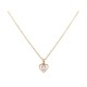 COLLIER HERMES PENDENTIF COEUR 49CM EN METAL DORE HEART NECKLACE PENDANT