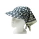 NEUF CASQUETTE FOULARD CHRISTIAN DIOR OBLIQUE VISOR 21DOB150l600 SOIE CAP 790€