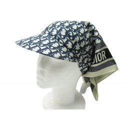 NEUF CASQUETTE FOULARD CHRISTIAN DIOR OBLIQUE VISOR 21DOB150l600 SOIE CAP 790€