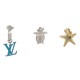 LOT LOUIS VUITTON 3 BOUCLE D'OREILLES LV AQUATICS M00281 BOITE EARRINGS SET 550€