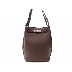 NEUF SAC A MAIN HERMES SO KELLY 22 CM EN CUIR TOGO CACAO HAND BAG PURSE 4700€