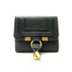 NEUF PORTEFEUILLE CHLOE MARCIE PORTE MONNAIE EN CUIR GRAINE NOIR NEW WALLET 450€