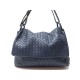 SAC A MAIN BOTTEGA VENETA CUIR TRESSE BLEU INTRECCIATO NAPPA PURSE 1950€