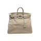 SAC A MAIN HERMES BIRKIN HAUT A COURROIES HAC 50 CUIR TAURILLON CLEMENCE HANDBAG