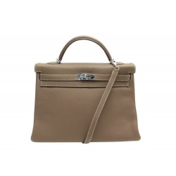 NEUF SAC A MAIN HERMES KELLY 40 RETOURNE EN CUIR TOGO BANDOULIERE PURSE HAND BAG