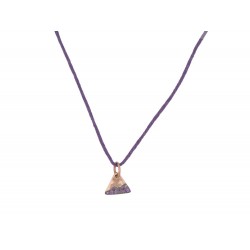 PENDENTIF DODO POMELLATO PRECIOUS TAG SUR CORDON OR 18K AMETHYSTE NECKLACE 200€