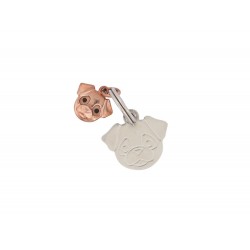 PENDENTIF DODO POMELLATO CARLIN MY TRUE LOVE PUG CHARM DKMDOG OR PENDANT 190€