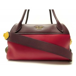 NEUF SAC A MAIN PRADA BOWLING RIBBON BANDOULIERE EN CUIR TRICOLORE HANDBAG 2020€