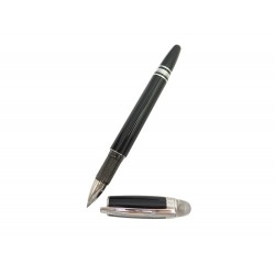 STYLO BILLE MONTBLANC STARWALKER PLATINIUM ROLLERBALL EN RESINE NOIR PEN 420€