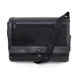 NEUF SACOCHE MONTBLANC NIGHTFLIGHT MESSENGER 118251 BANDOULIERE NOIR BAG 535€