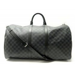 NEUF SAC DE VOYAGE LOUIS VUITTON KEEPALL 55 DAMIER GRAPHITE BANDOULIERE 2200€