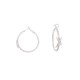 BOUCLES D'OREILLES MAUBOUSSIN CREOLES MES NUANCES A TOI OR BLANC 18K DIAMANTS