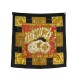 NEUF VINTAGE FOULARD HERMES LE TAROT ANNIE FAIVRE CARRE 90 SOIE BOITE SCARF 495€