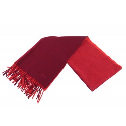 ECHARPE HERMES FRANGES DOUBLE FACE 170CM CACHEMIRE BICOLORE CASHMERE SCARF 550€