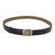 CEINTURE CARTIER SANTOS EN CUIR CROCODILE MARRON TAILLE 95 CROCO LEATHER BELT