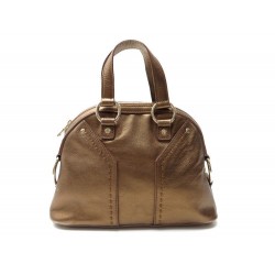 SAC A MAIN YVES SAINT LAURENT MUSE PM 160950 EN CUIR BRONZE BAG PURSE 1300€