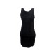 ROBE HERMES SANS MANCHE DAIM 38 M EN DAIM SLEEVELESS NOIR BLACK SUEDE DRESS