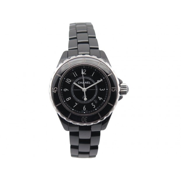 MONTRE CHANEL J12 H5695 INTENSE BLACK 33 MM CERAMIQUE NOIRE + BOITE WATCH 5800€