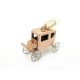 PENDENTIF HERMES CHARM CALECHE EN PLAQUE OR ROSE GOLD CARRIAGE PENDANT 300€