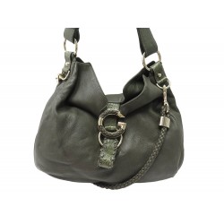 SAC A MAIN GUCCI G WAVE 232931 EN CUIR VERT KAKI BANDOULIERE HANDBAG PURSE 2000€