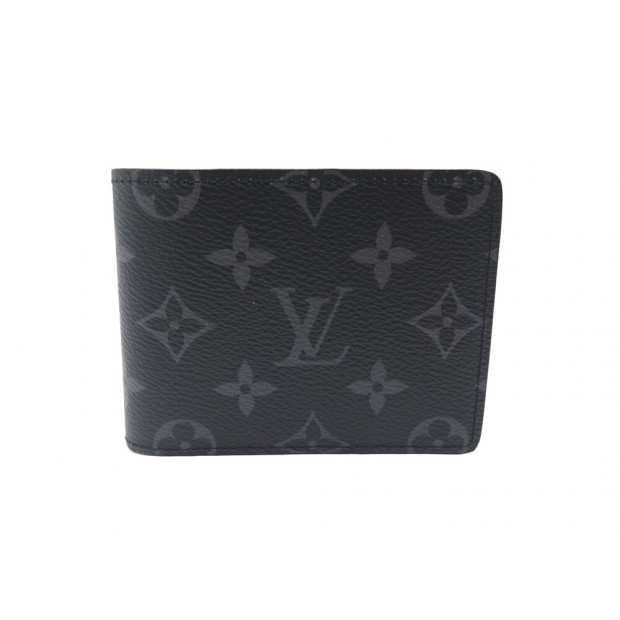 NEUF PORTEFEUILLE LOUIS VUITTON SLENDER MONOGRAM ECLIPSE GRIS M62294 WALLET 380€